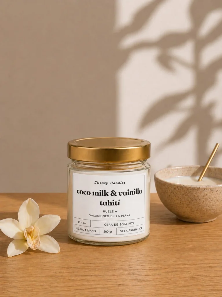 Vela Aromática - Coco Milk & Vainilla Tahití
