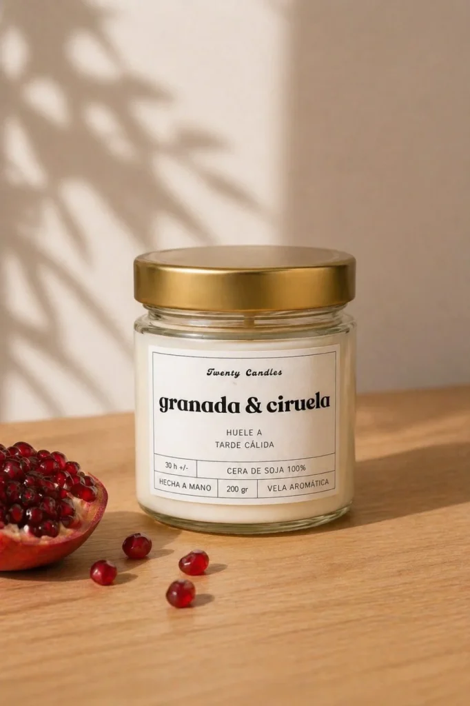 Vela aromática - Granada & Ciruela