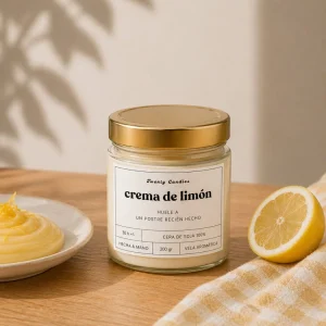 Vela aromática -  crema de limón