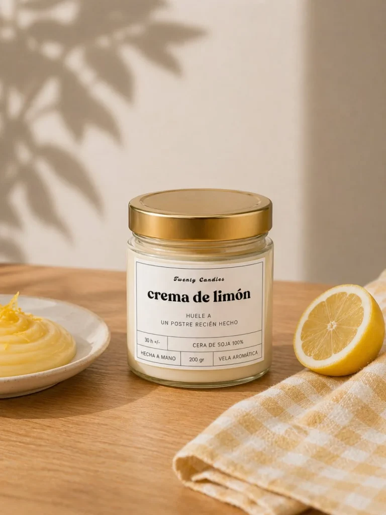 Vela aromática - crema de limón